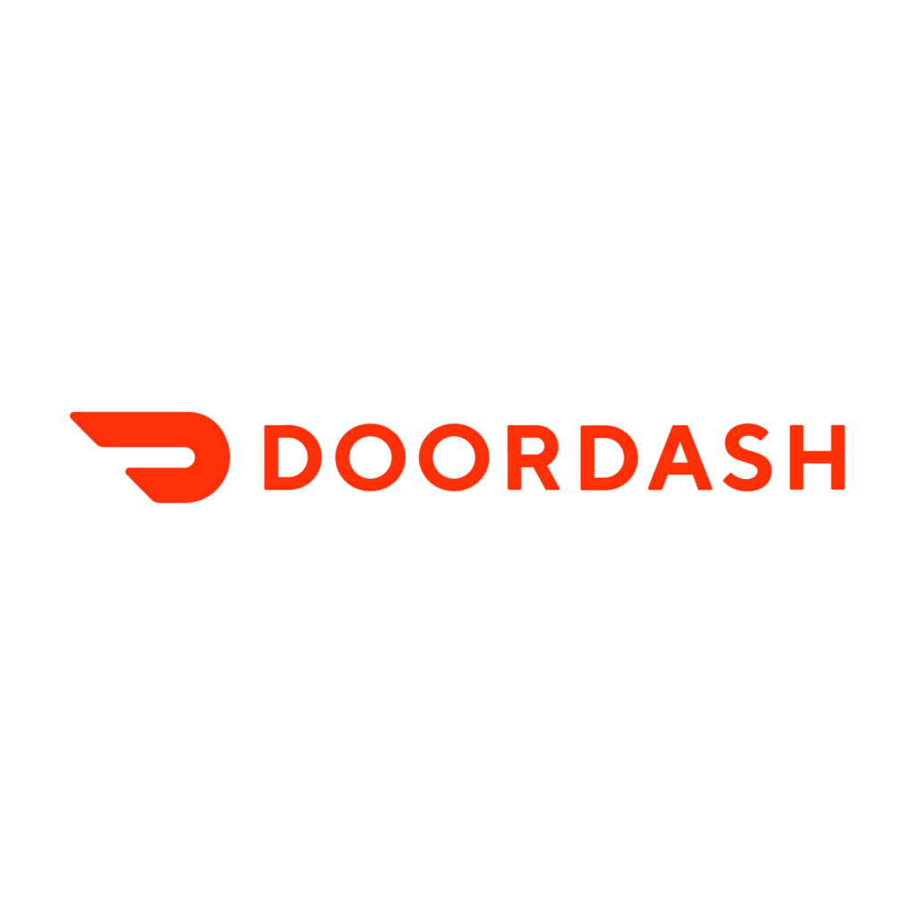 White Doordash Logo